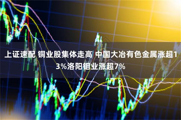 上证速配 铜业股集体走高 中国大冶有色金属涨超13%洛阳钼业涨超7%