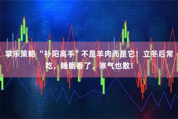 掌乐策略 “补阳高手”不是羊肉而是它！立冬后常吃，睡眠香了，寒气也散！